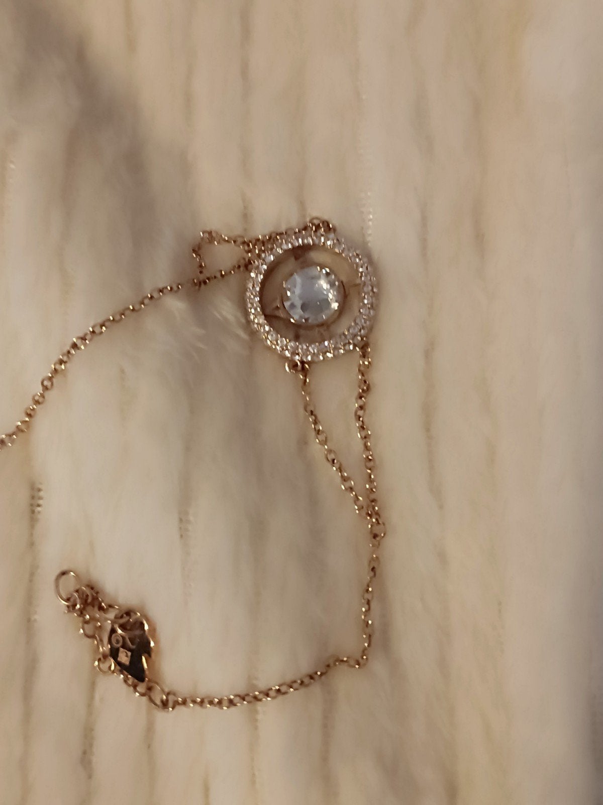 Swarovski Armband met Kristallen - Roségoudkleurig, Overige materialen, Ophalen of Verzenden, Zo goed als nieuw, Overige kleuren