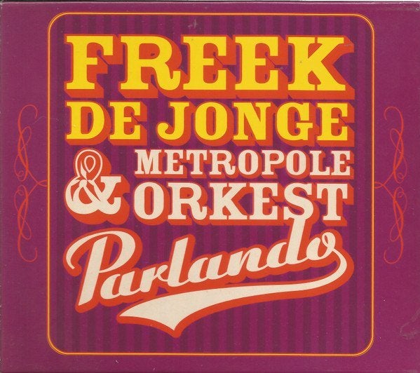 Freek de Jonge en Metropole Orkest – Parlando 2XCD, Verzenden, Zo goed als nieuw, Album