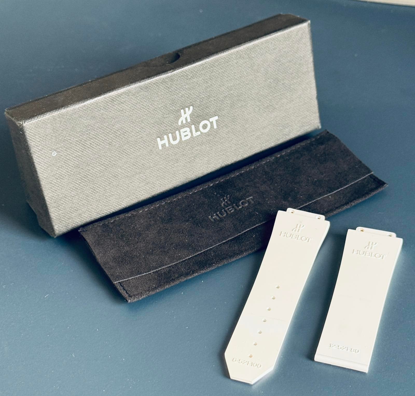 Hublot watch armband in white rubber, Ophalen, Zo goed als nieuw, Overige merken