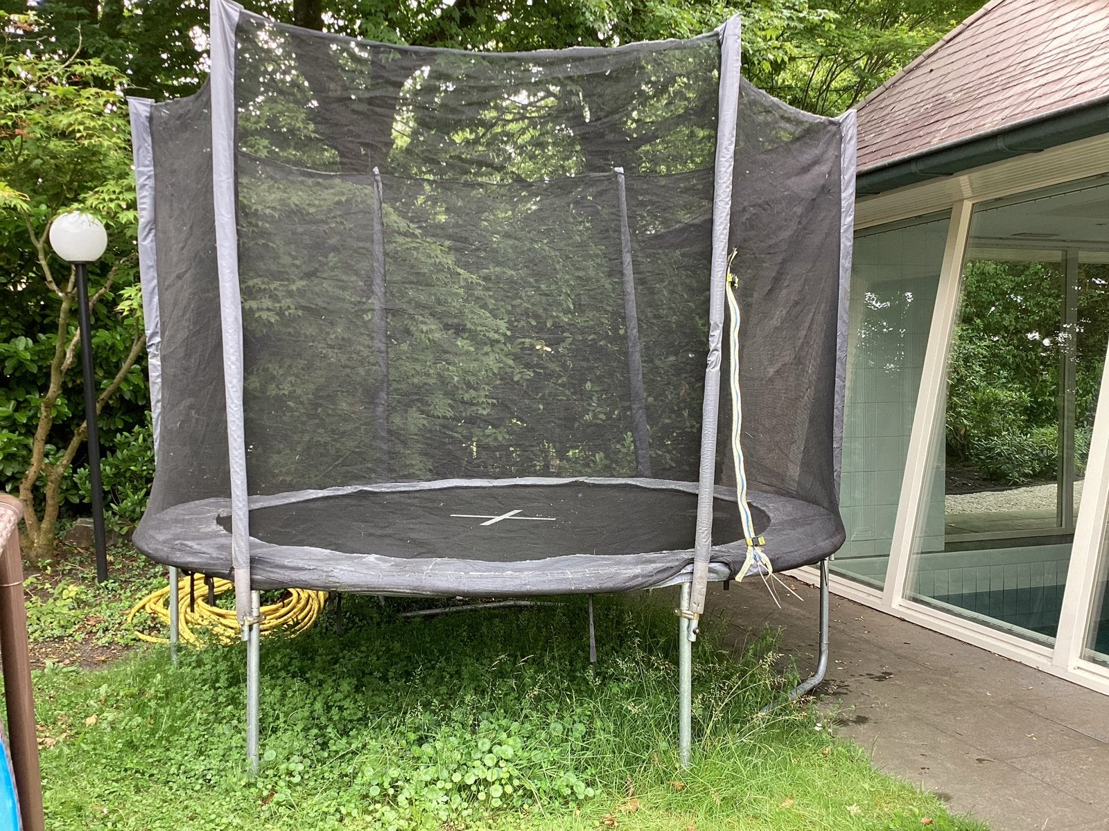 Trampoline JYSK STOJ 305cm met veiligheidsnet, Ophalen, Gebruikt