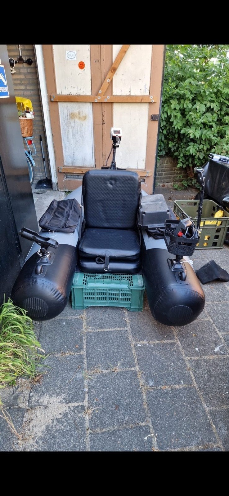 zack belly cat bellyboat met accu bak en hengelsteun, Ophalen of Verzenden, Gebruikt, Complete set