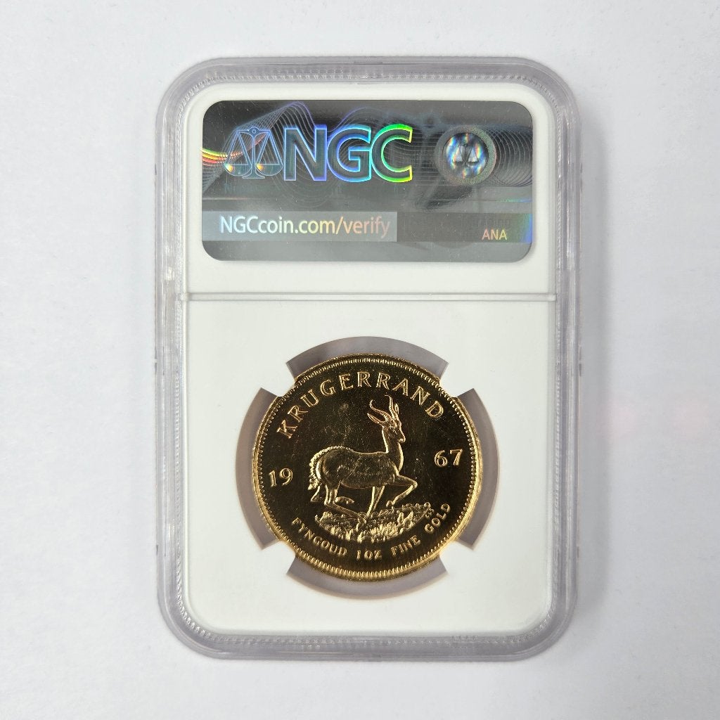 1967 Zuid-Afrika Krugerrand Gouden Munt PF 64 NGC, Ophalen of Verzenden, Goud
