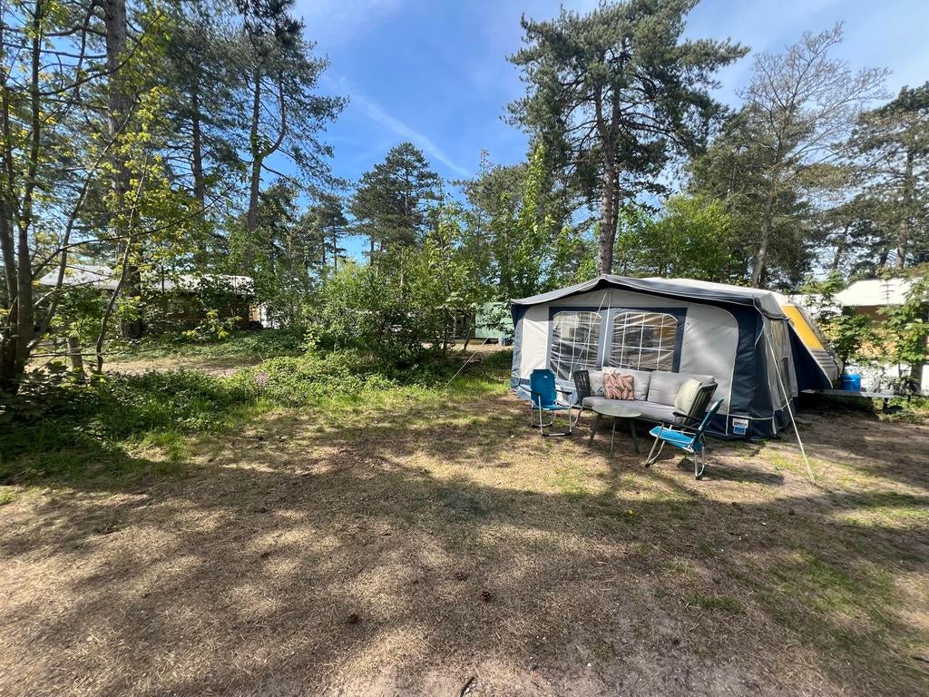 Hippe KIP caravan te huur op Camping Bakkum (augustus)