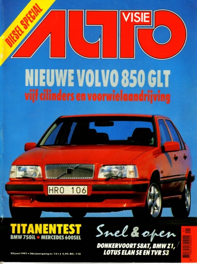 Autovisie dubbeltest BMW 750 iL en Mercedes 600 SEL 1991, Ophalen of Verzenden, Gelezen, BMW