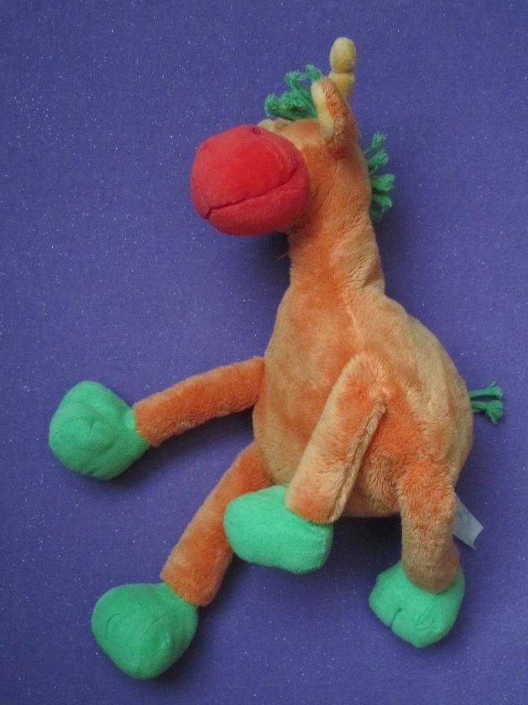 HAPPY HORSE Knuffel PATIËNT GIRAFFE 2007.  35 CM **Nieuw**, Oranje, Giraf, Happy Horse, Nieuw