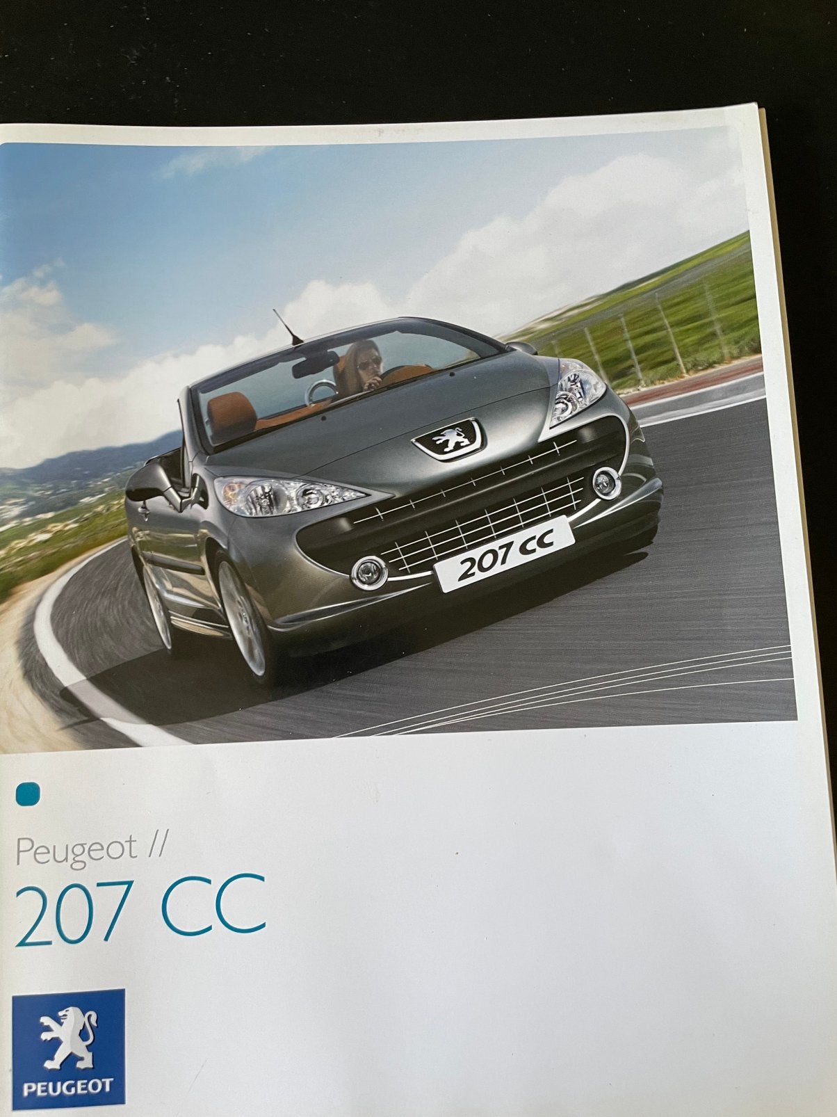 FOLDER MET PRIJSLIJST PEUGEOT 207 coupé 2008, Ophalen of Verzenden, Zo goed als nieuw, Peugeot