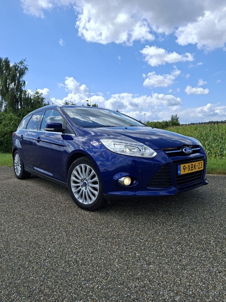 Ford Focus 1.0 Ecoboost 92KW Wagon 2014 Blauw, Zwart, Blauw, Origineel Nederlands, Handgeschakeld