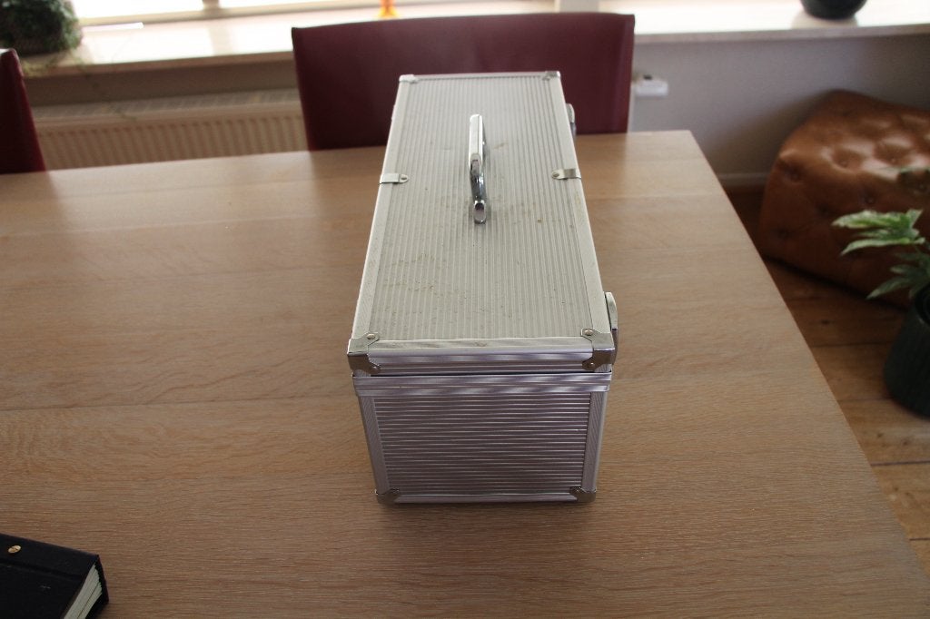 Aluminium opbergkoffer voor cd's - Lindner, Gebruikt, -, -, -