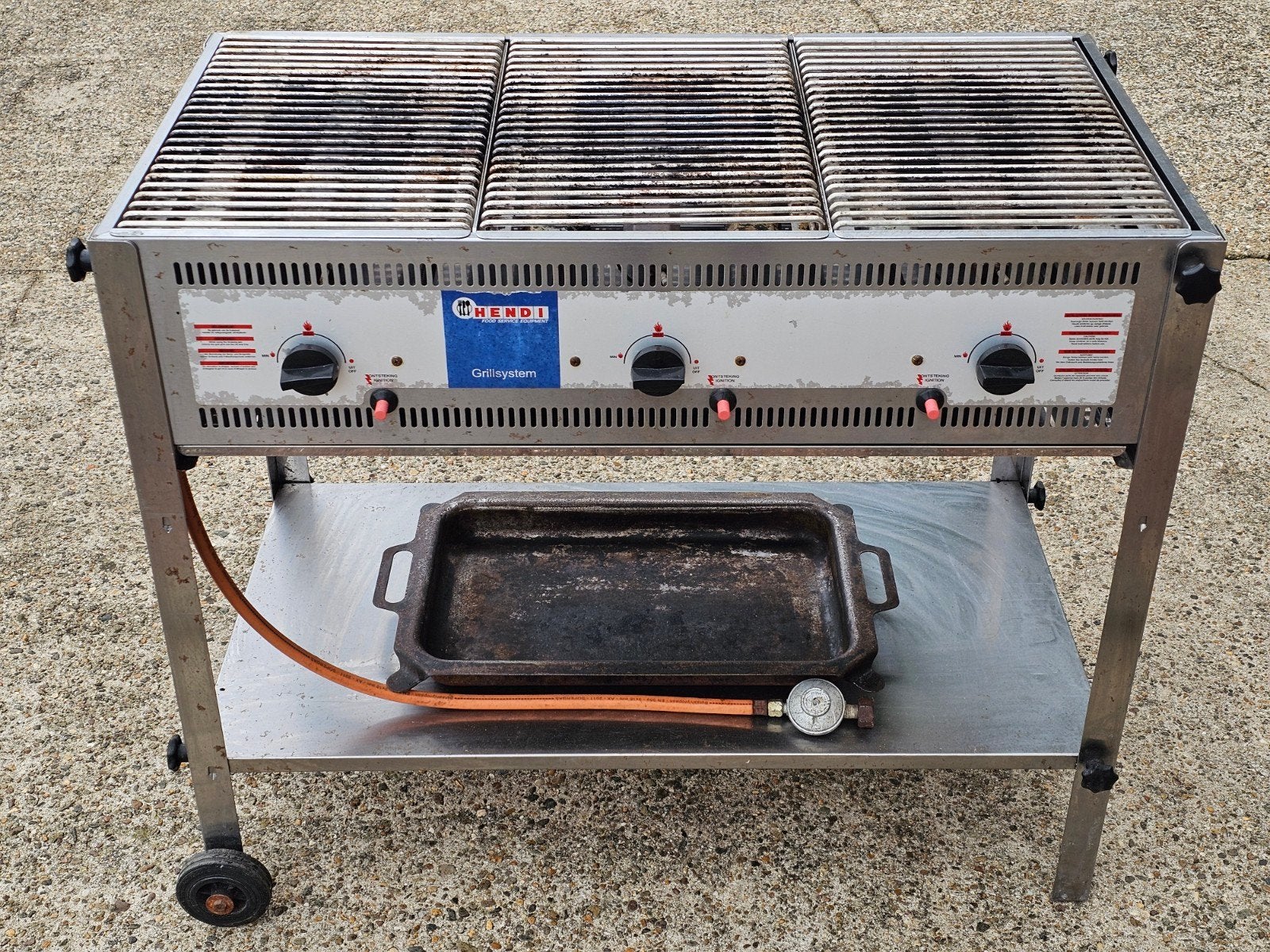 Hendi Grill System 3000 LBG Gasbarbecue, Tuin en Terras, Gasbarbecues, Ophalen, Gebruikt, Hendi