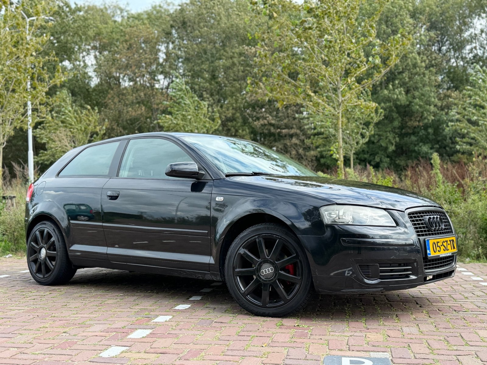Audi A3 1.6 75KW 3D 2006 Zwart, Voorwielaandrijving, Stof, Zwart, 4 cilinders