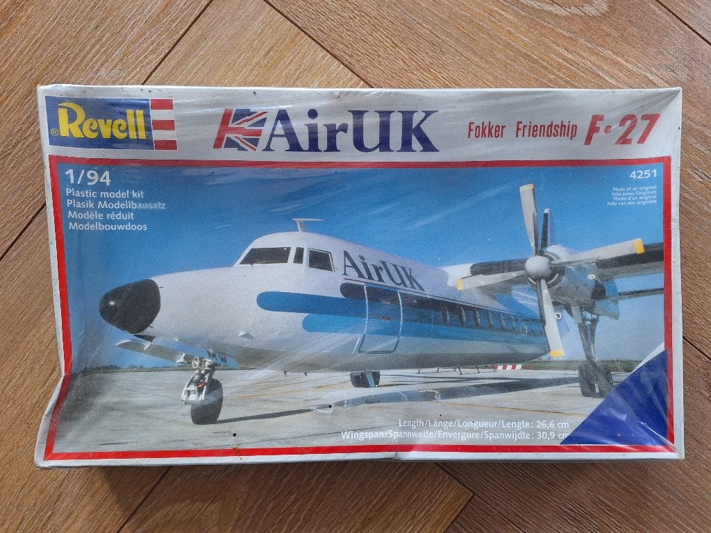 1:94 1/94 Revell AirUK Fokker Friendship F-27 (Sealed), 1:72 tot 1:144, Revell, Ophalen of Verzenden, Zo goed als nieuw