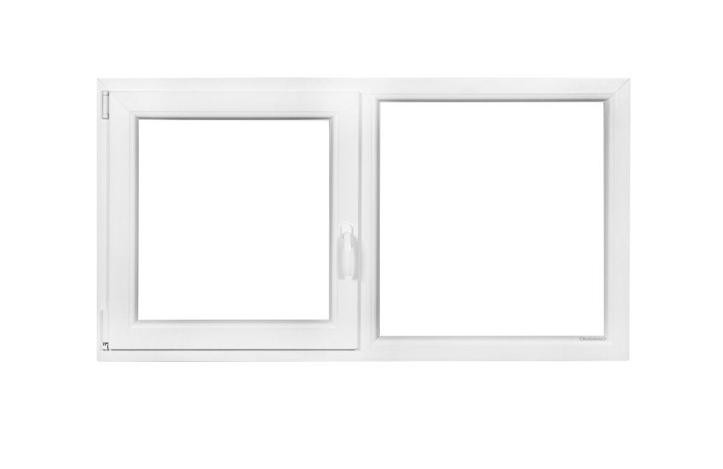 Kunststof Draaikiep-Vast Kozijn | 150 x 80 cm | -2601-, Kunststof, Raamkozijn, Niet ingevuld, Nieuw