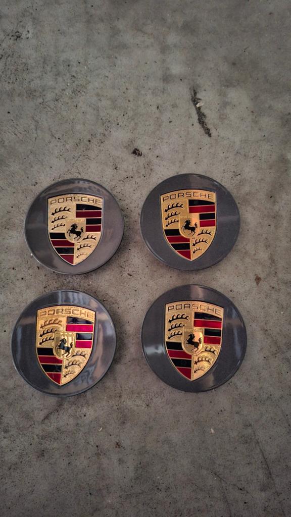 Porsche Naafdoppen Set - Origineel en Gebruikt, Auto diversen, Wieldoppen, Ophalen of Verzenden, Gebruikt