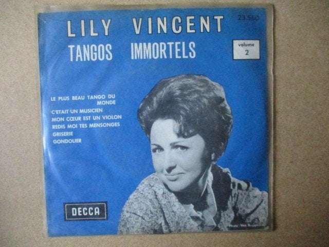 s5191 lily vincent - tangos immortels vol.2, Ophalen, Gebruikt, 7 inch, Overige genres