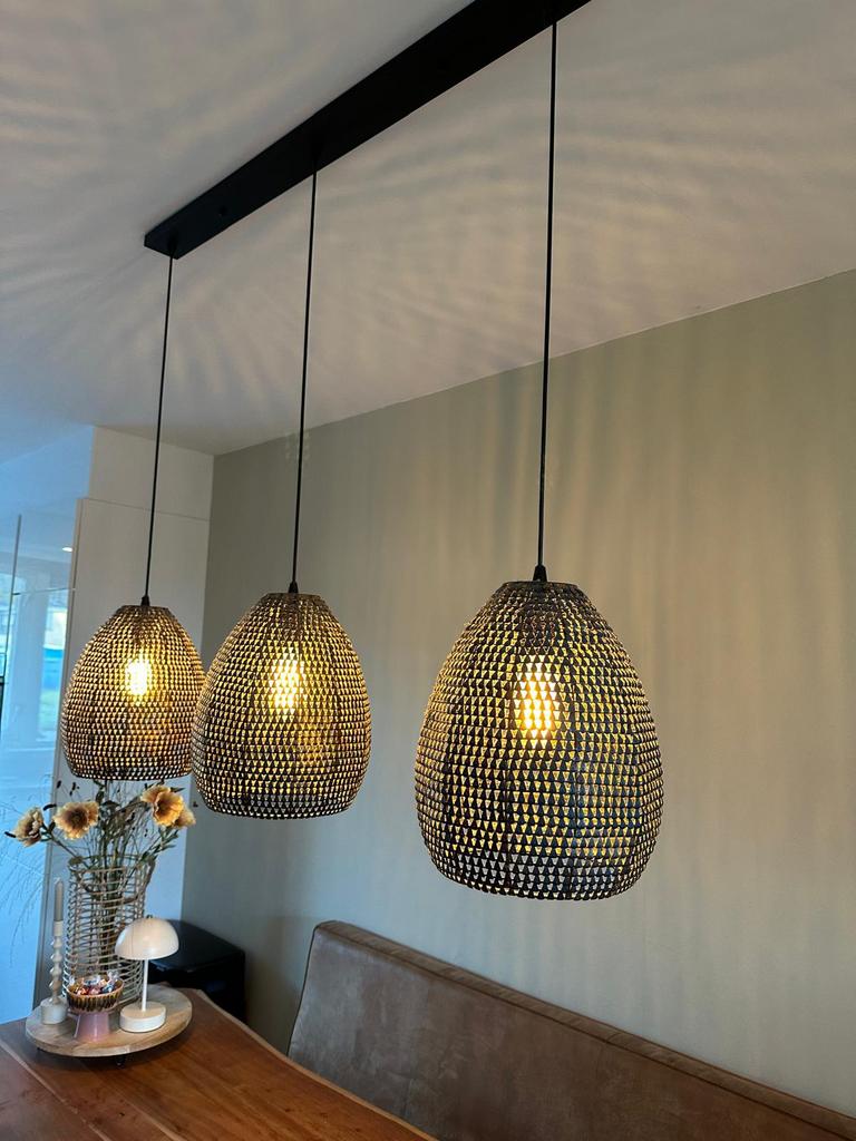 Hanglamp, Ophalen of Verzenden, Zo goed als nieuw, Metaal, Minder dan 50 cm