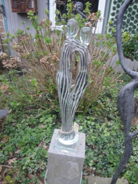 glas kunst sculptuur beeldje aparte kunst, Ophalen of Verzenden