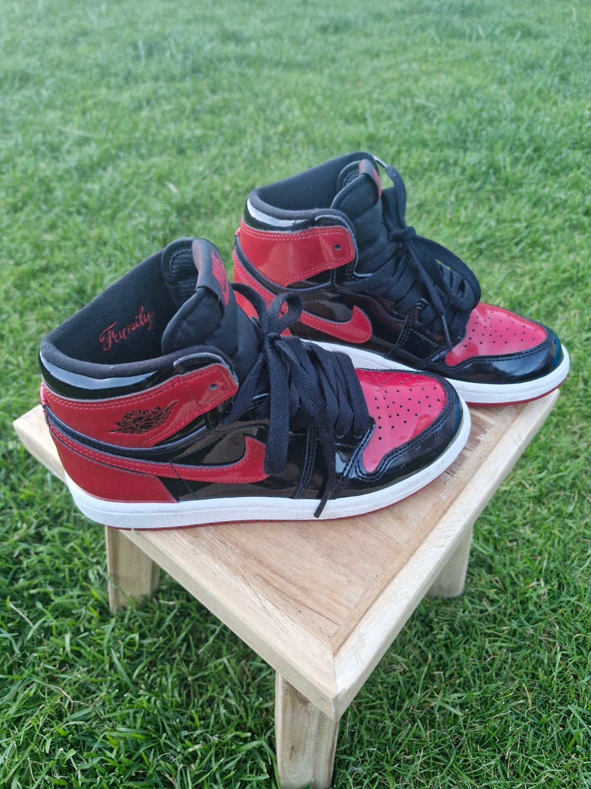 Rode en zwarte Air Jordan sneakers, Ophalen, Zwart, Air Jordan, Sneakers of Gympen