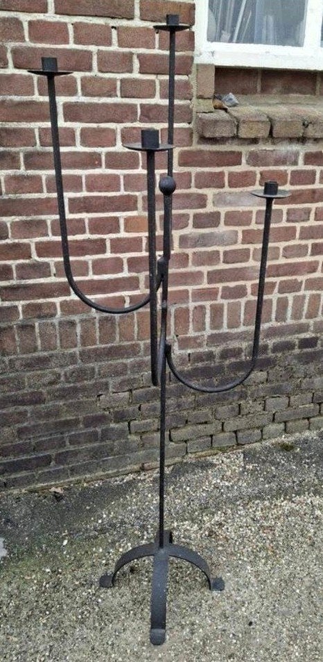 Hoge kaarsenstandaard, Huis en Inrichting, Woonaccessoires | Kandelaars en Kaarsen, Ophalen, Zo goed als nieuw