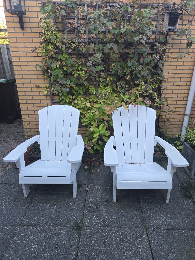 2 Tuinstoelen, Ophalen, Zo goed als nieuw, Kunststof