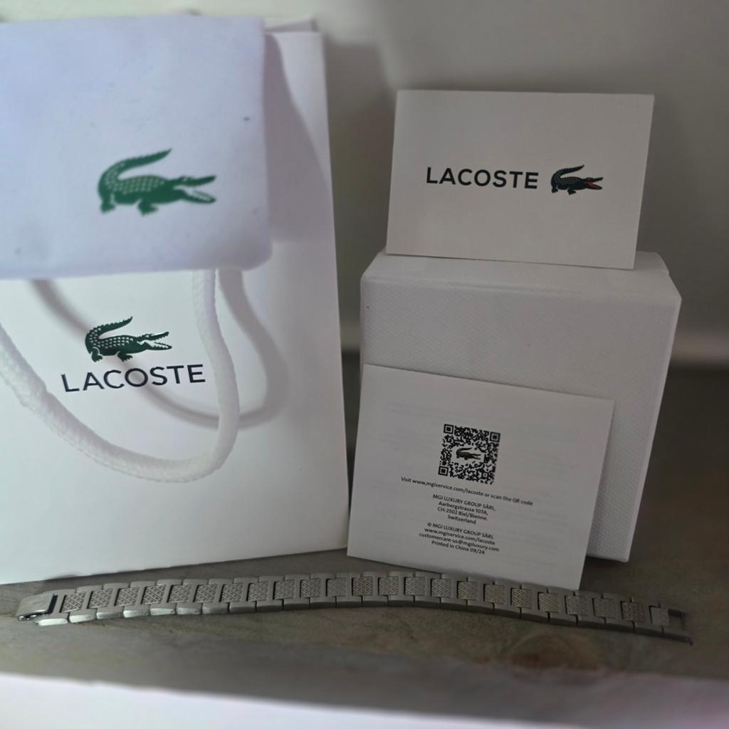 Lacoste bracelet, Ophalen of Verzenden, Nieuw, Zilver, Zilver