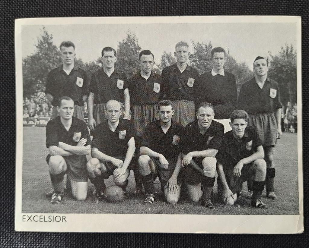 Excelsior Rotterdam Voetbalplaatje - 1955, Verzamelen, Ophalen of Verzenden, Gebruikt, Poster, Plaatje of Sticker