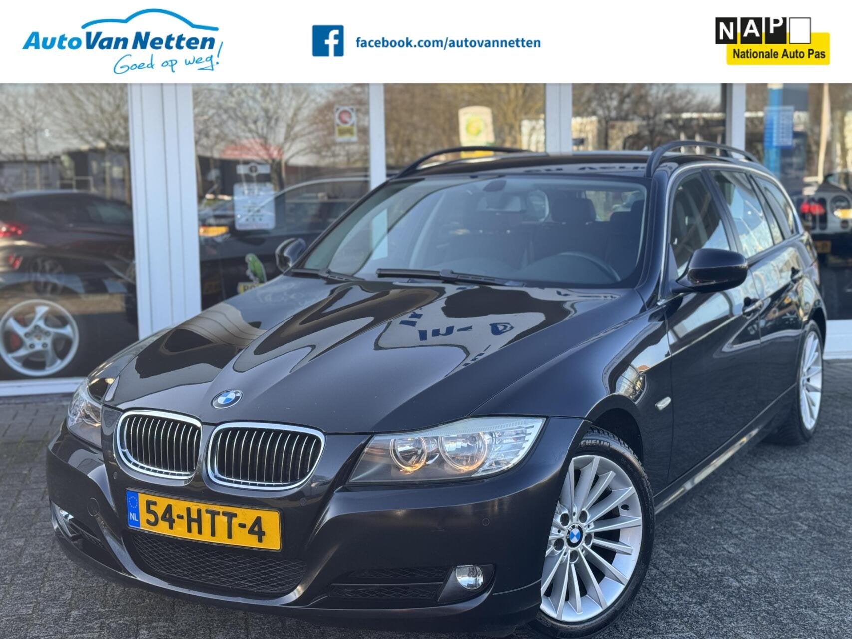 BMW 3-serie Touring 325i 218pk Automaat, High Executive, Dvd, Auto's, 745 kg, Achterwielaandrijving, Gebruikt, Zwart