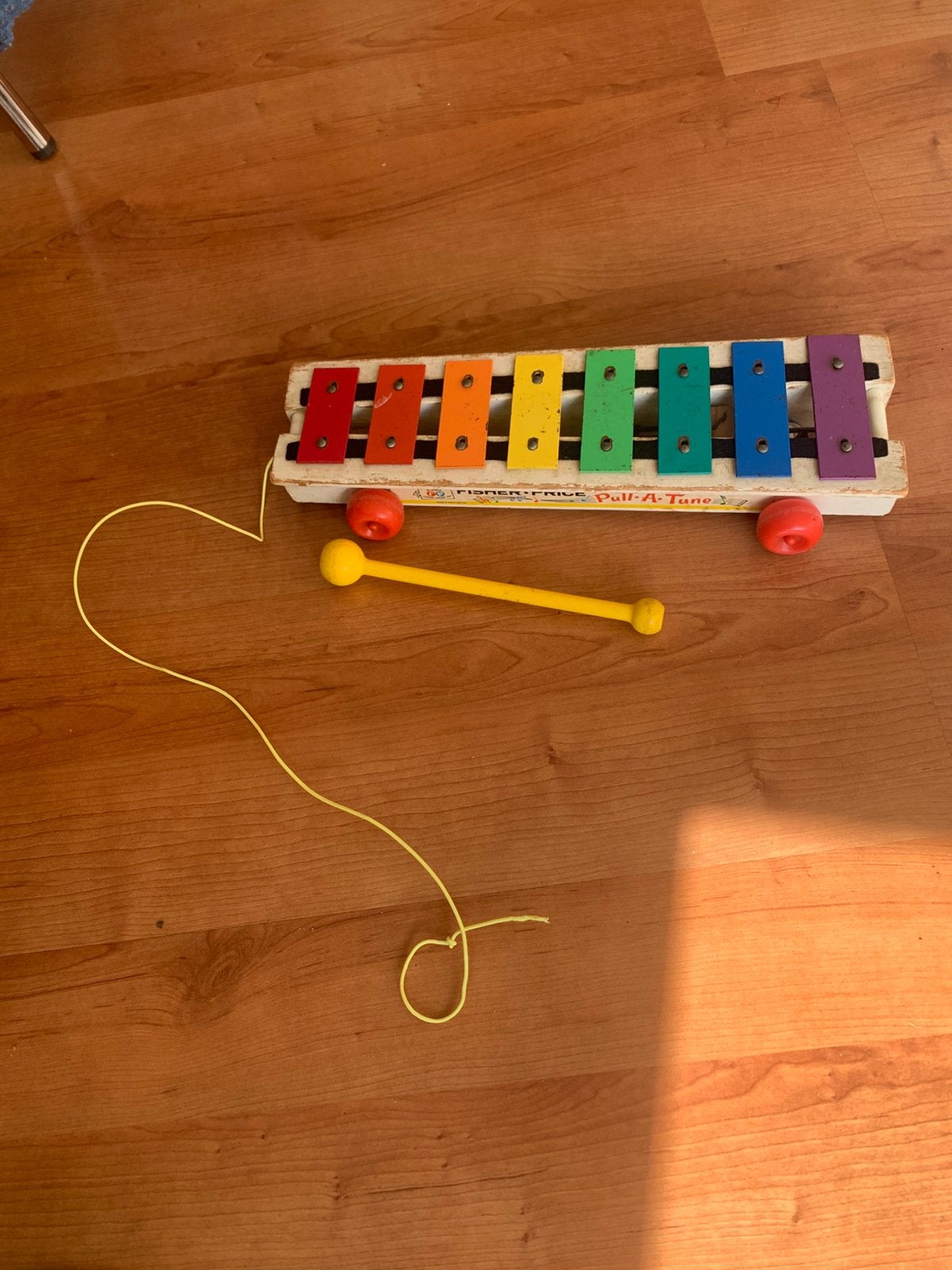 VINTAGE Fisher Price Xylofoon nr 870 uit 1964, Ophalen of Verzenden, Gebruikt, Duw- of Trekspeelgoed