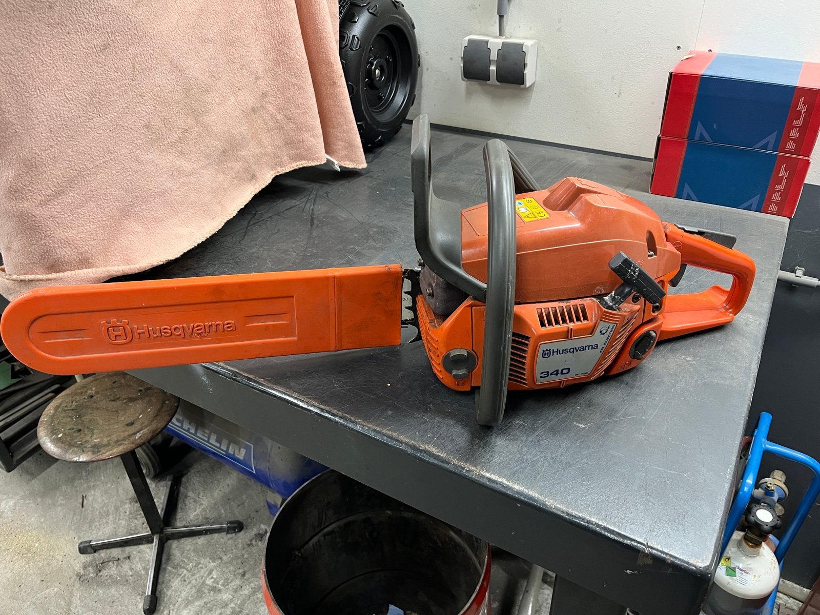 Husqvarna 340 kettingzaag met 45cm blad, Ophalen of Verzenden