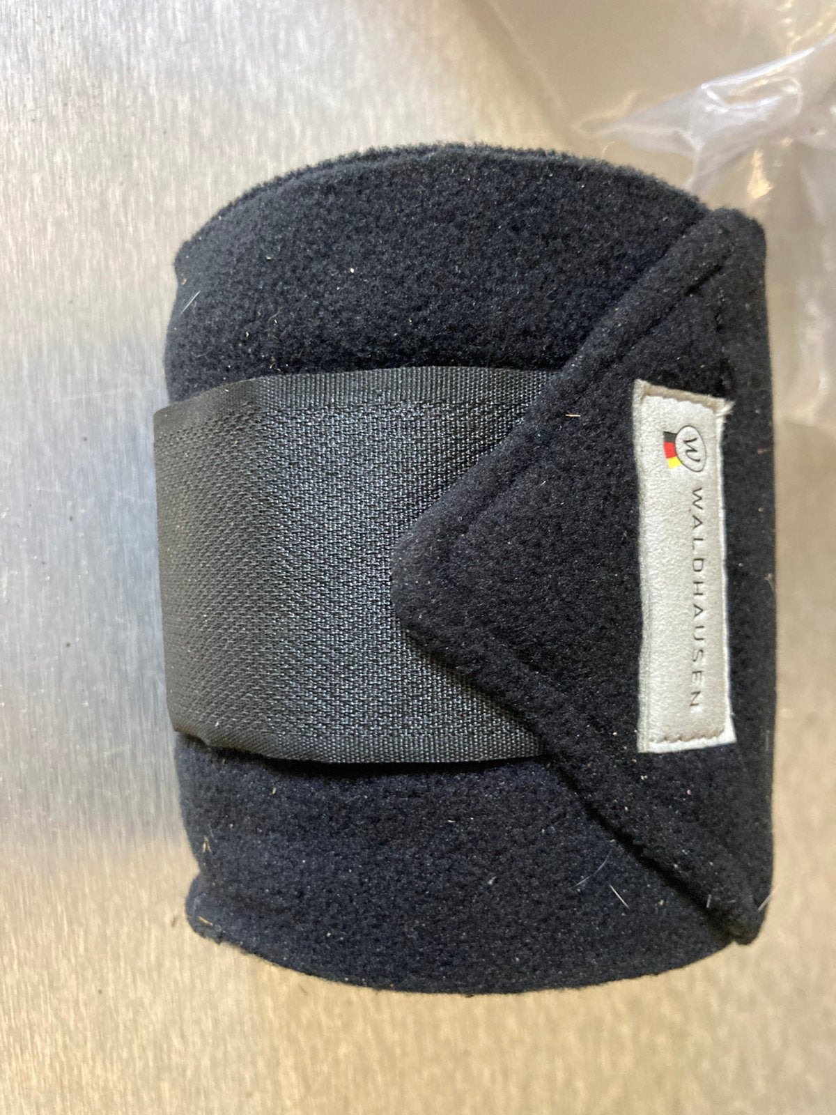 4 fleecebandages zwart Waldhausen, Dieren en Toebehoren, Ophalen of Verzenden, Zo goed als nieuw