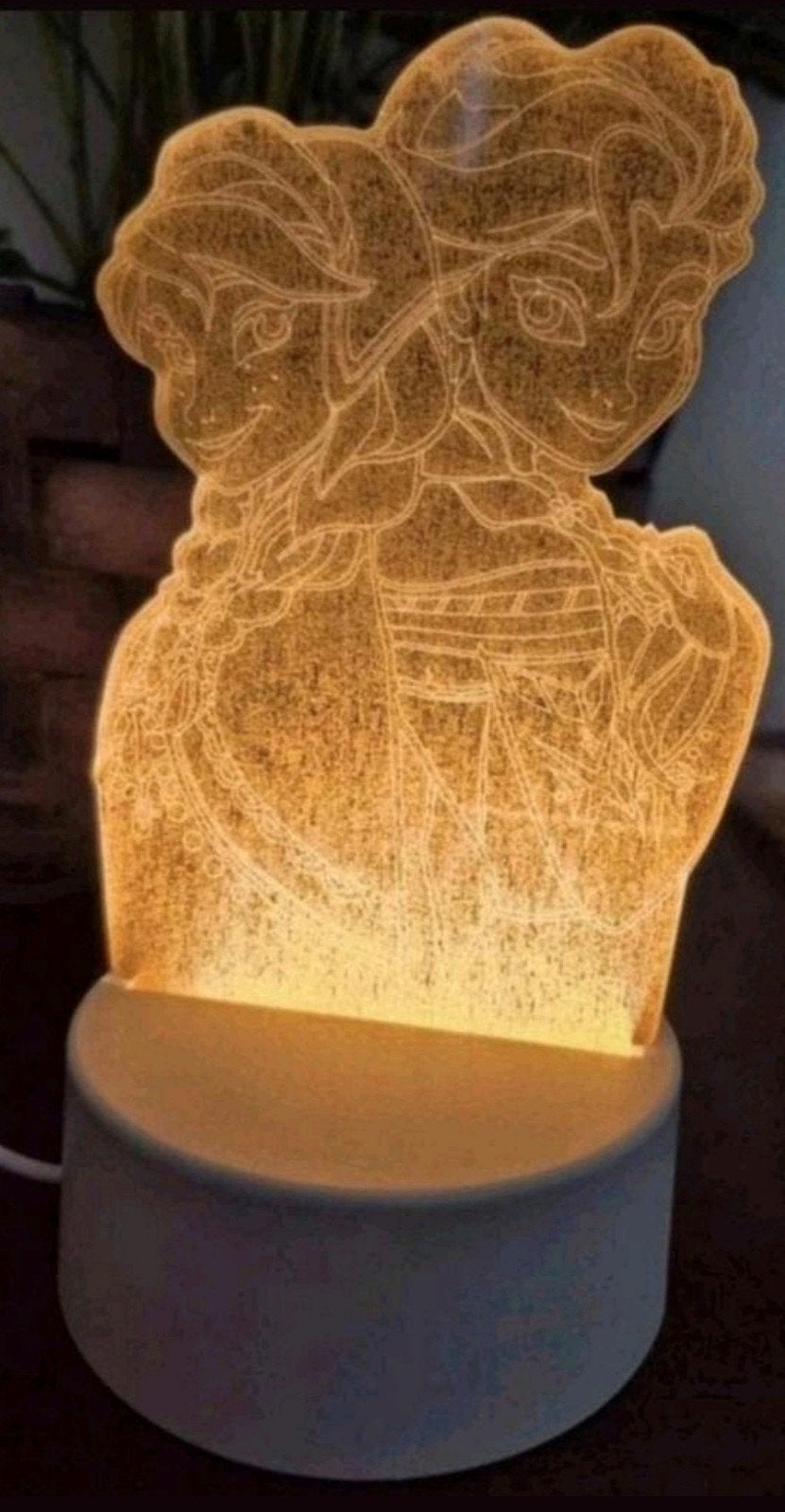 Frozen Elsa & Ana 3D lamp NIEUW, Kinderen en Baby's, Kinderkamer | Inrichting en Decoratie, Ophalen of Verzenden, Nieuw, Lamp