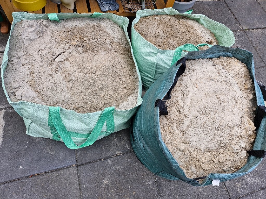 Gele zand, gratis meenenem, Tuin en Terras, Ophalen, Ophoogzand