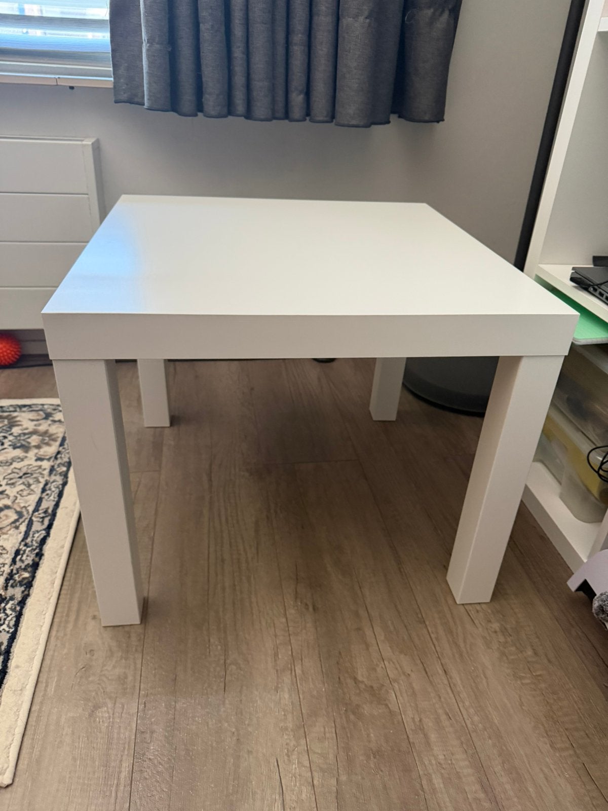 IKEA LACK bijzettafel wit – 55x55 cm, Huis en Inrichting, Tafels | Bijzettafels, Minder dan 55 cm, Neutraal, Vierkant, Zo goed als nieuw