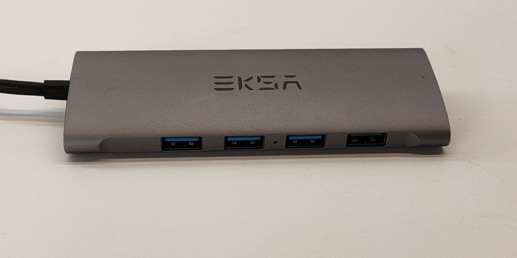 EKSA USB-C hub met HDMI, VGA, netwerk en SD, Computers en Software, Ophalen of Verzenden, Gebruikt, USB-hub