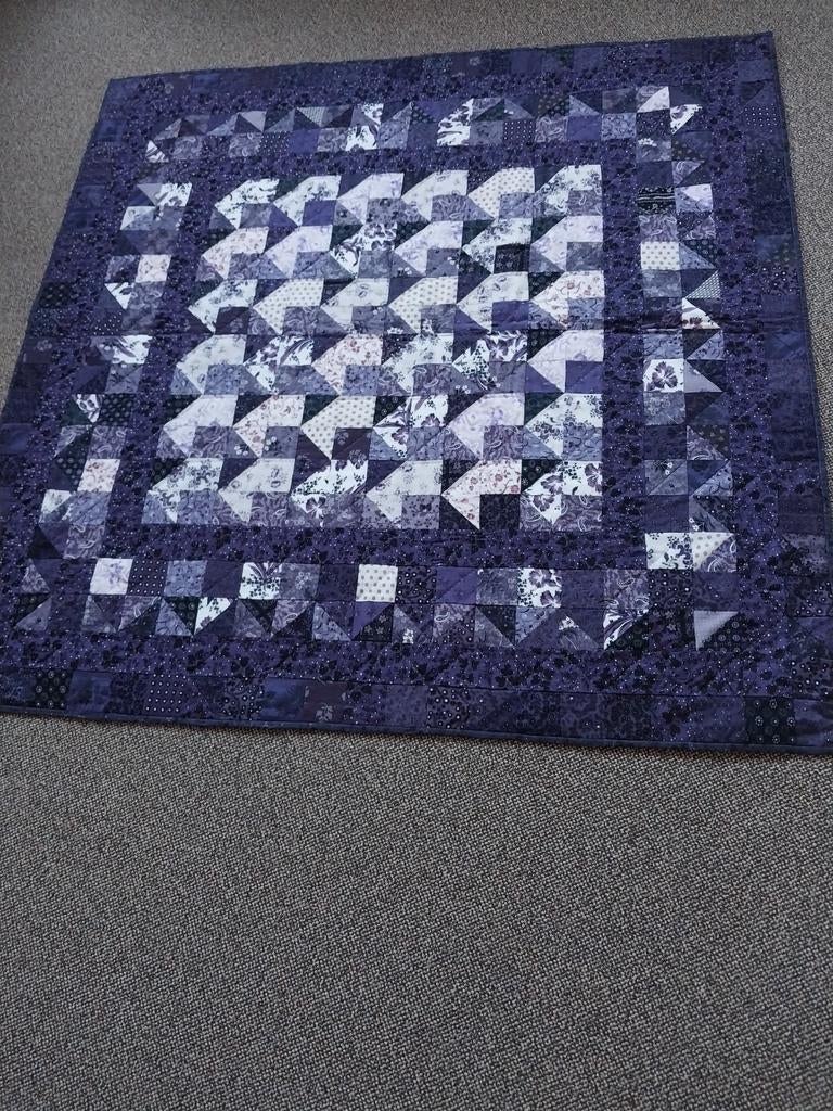 Unieke Quilt van Bunschoten/Spakenburg Klederdrachtstof, Ophalen of Verzenden