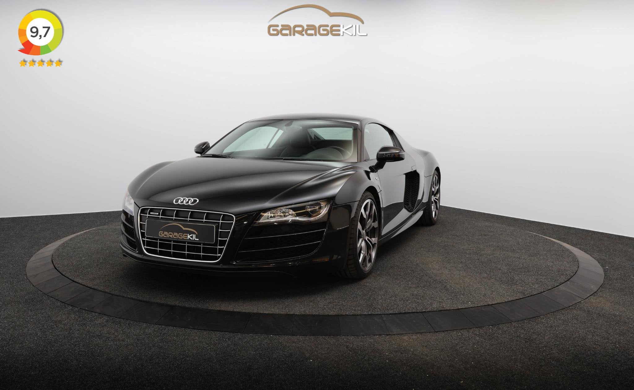 Audi R8 5.2 V10 FSI Orig NL / Historie bekend / Carbon binne, Auto's, Audi, Automaat, Euro 5, Gebruikt, Zwart