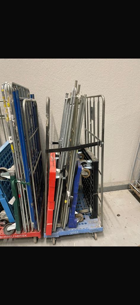 2 heks rolcontainers met kunststof onderstel, Ophalen, Gebruikt, 100 cm of meer, 60 cm of meer