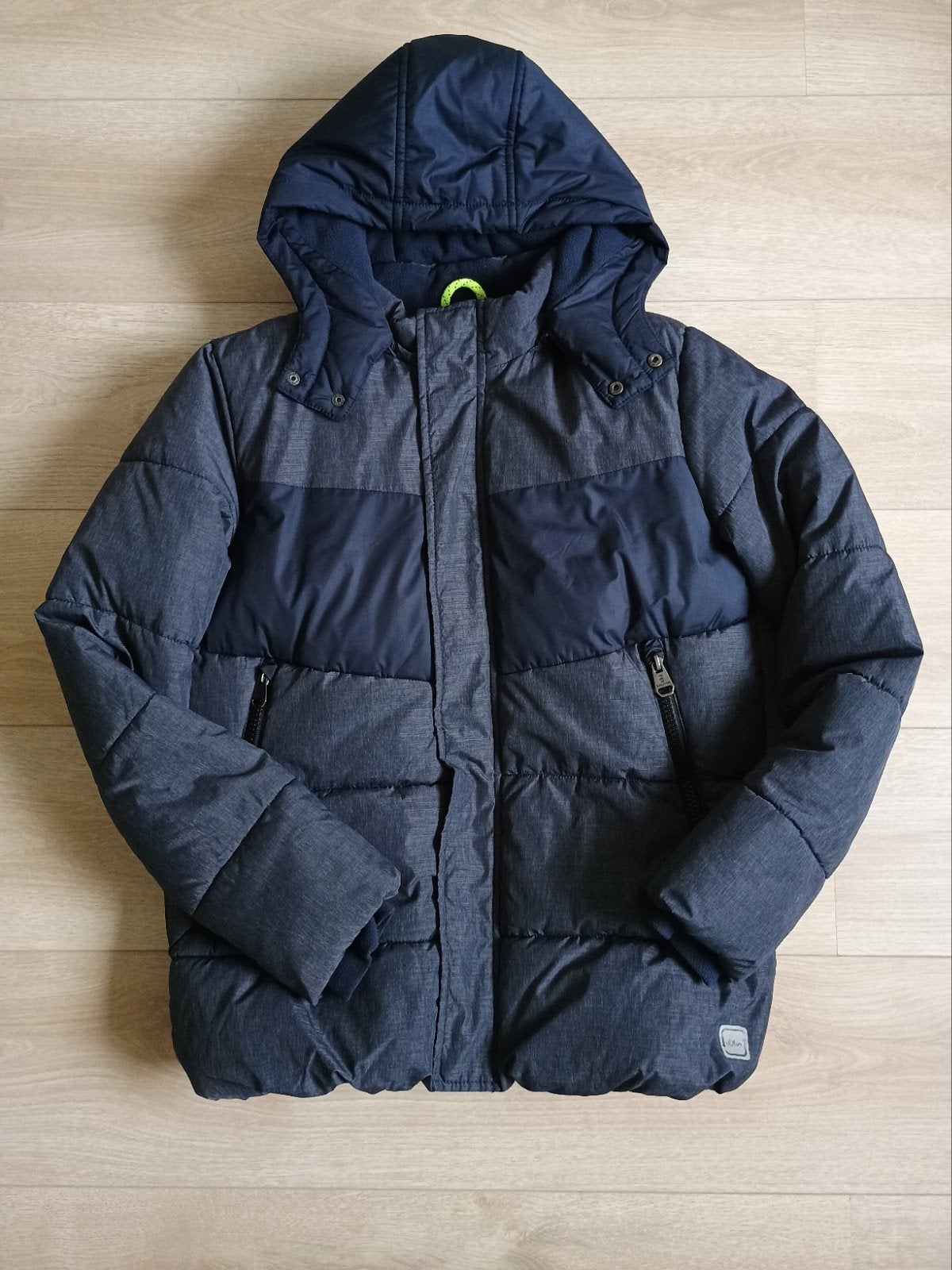 Warme fleece gevoerde winterjas, merk S Oliver, maat 164, Gebruikt, Ophalen of Verzenden, S Oliver, Jongen