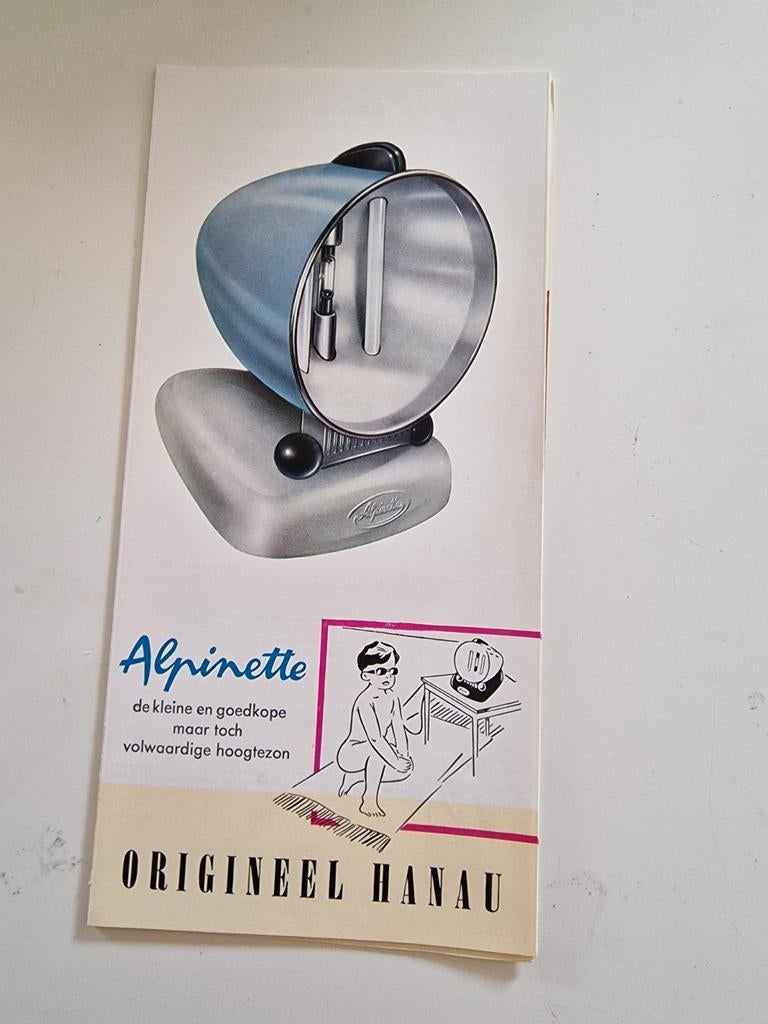 Folder Hanau Alpinette Hoogtezon jaren 70, Ophalen of Verzenden