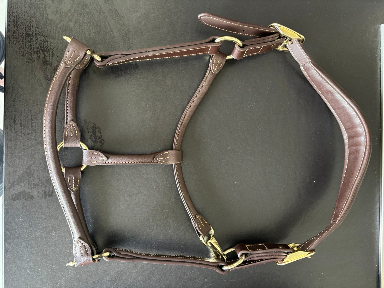 Nieuw kentucky halster bruin leer, Dieren en Toebehoren, Paarden en Pony's | Hoofdstellen en Tuigage, Ophalen of Verzenden, Nieuw
