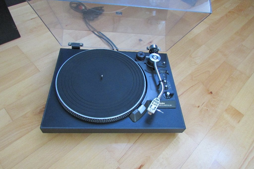 Technics SL23 draaitafel zwart, Gebruikt, Automatisch, Ophalen of Verzenden, Platenspeler