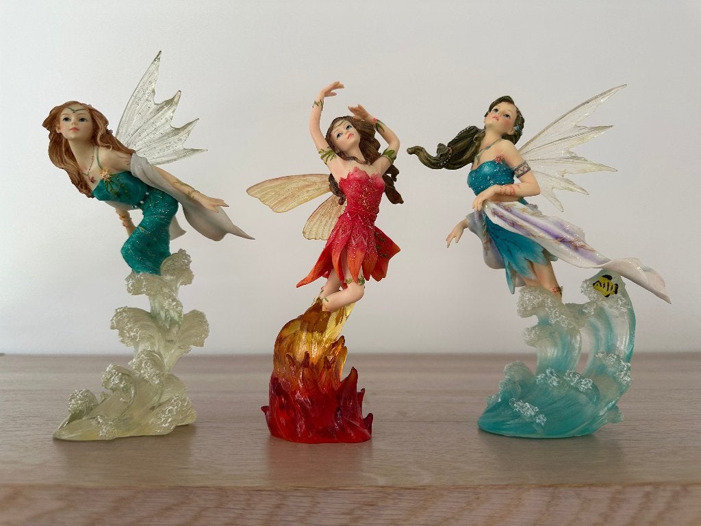 Faerie Glen elfjes 3 stuks zgan fantasy, Verzamelen, Beelden en Beeldjes, Zo goed als nieuw, Fantasy, Ophalen of Verzenden