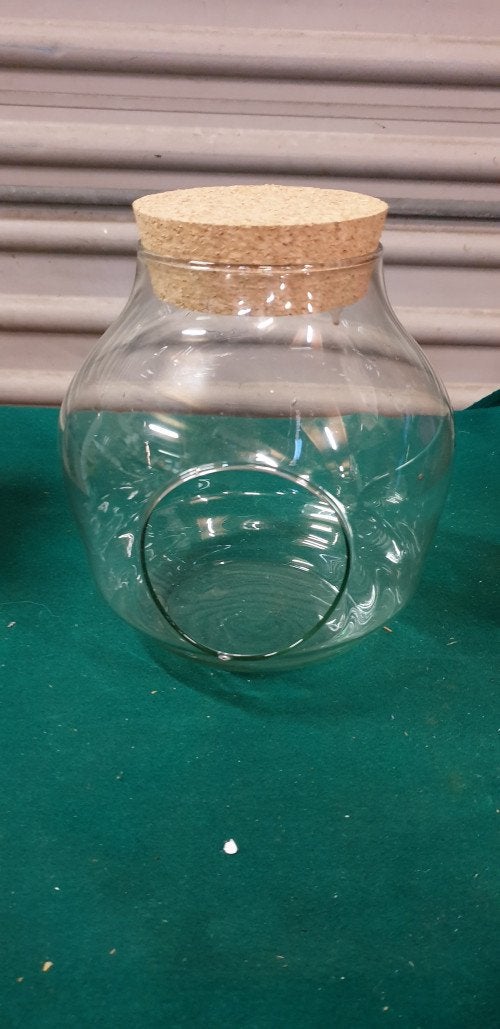 bloempot glas met kurkdop, Ophalen of Verzenden, 'T Olde Gre-j, Info@toldegrej.nl, Endepoelstraat 20f Didam