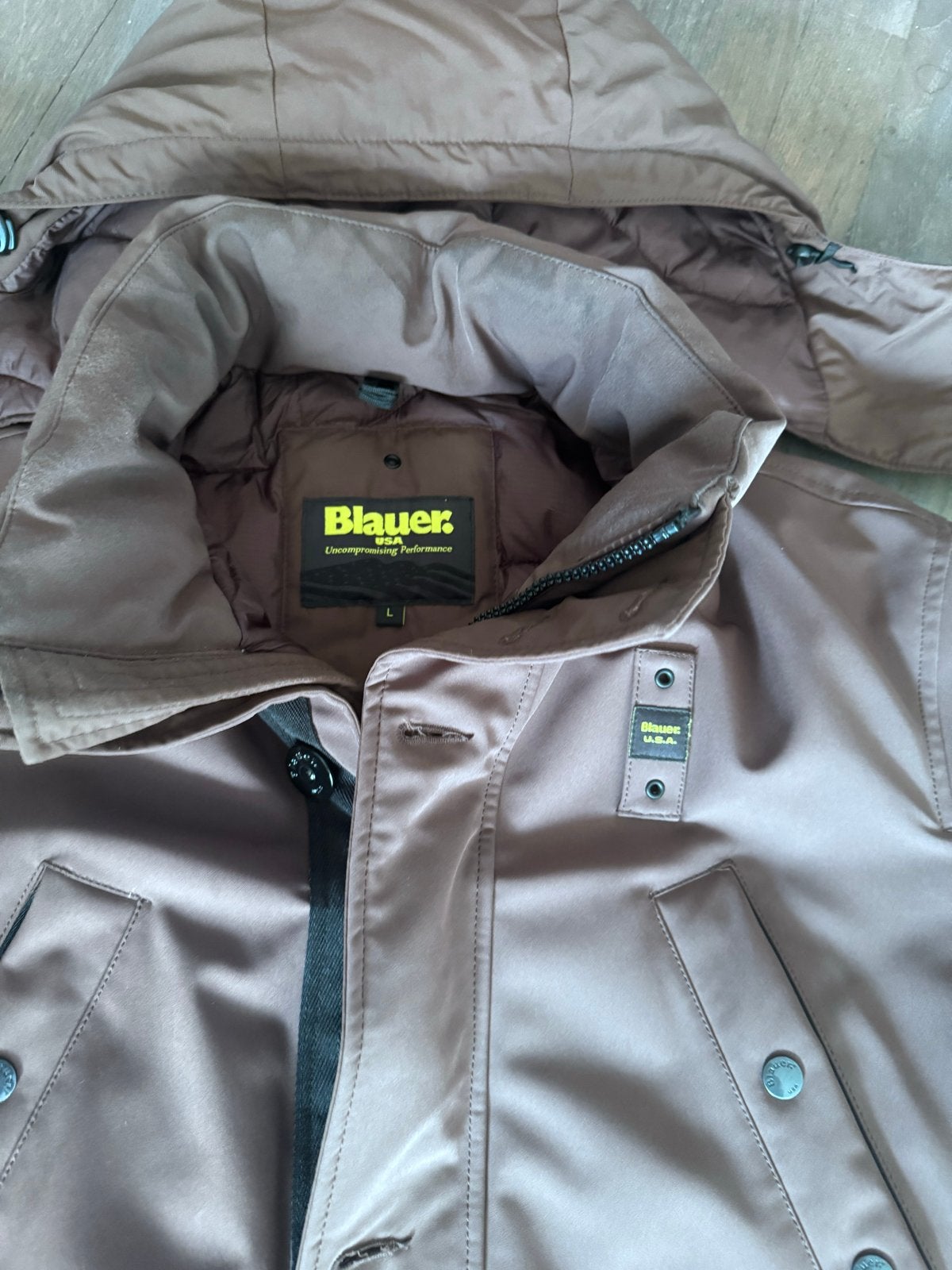 Blauer USA Heren Winterjas Maat L - NIEUWSTAAT, Ophalen of Verzenden, Zo goed als nieuw, Maat 52/54 (L), Bruin