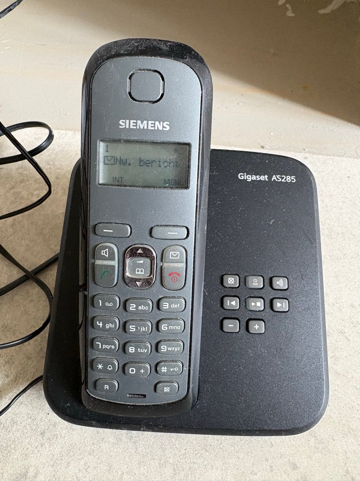 Siemens Gigaset AS285 draadloze telefoon met basisstation, Telecommunicatie, Ophalen, Gebruikt, 1 handset