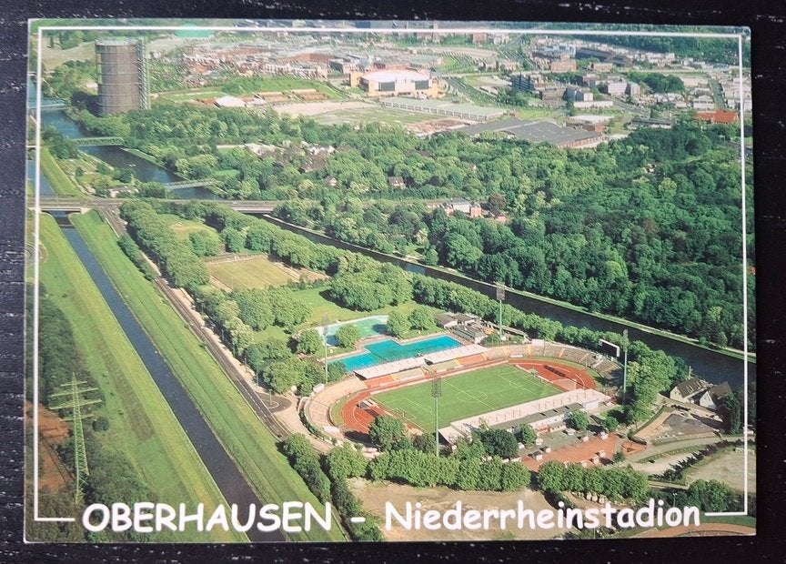 Stadion ansichtkaart Oberhausen 3x, Ophalen of Verzenden, Gebruikt, Buitenlandse clubs, Poster, Plaatje of Sticker
