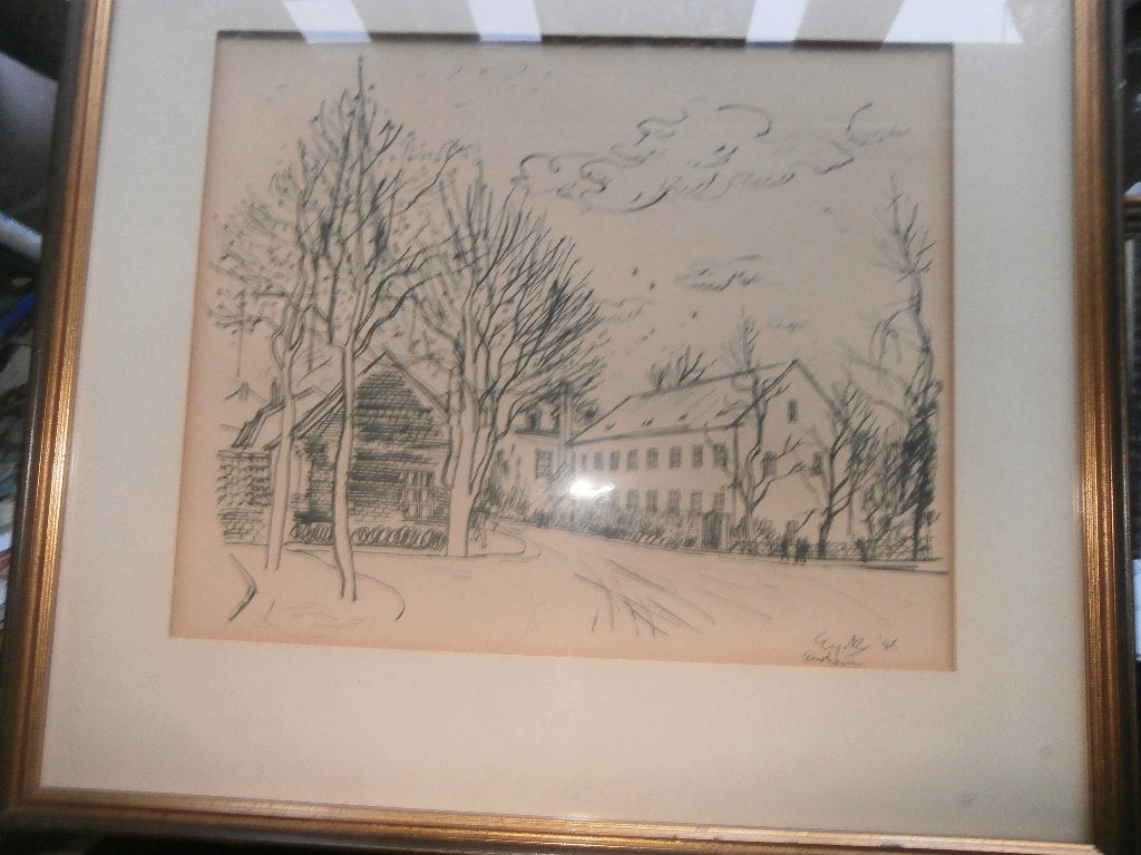 Tek/Litho, Straat EINDHOVEN Charles Eyck, Cadeau  stormbrig, Ophalen, Overige typen, Lithografie