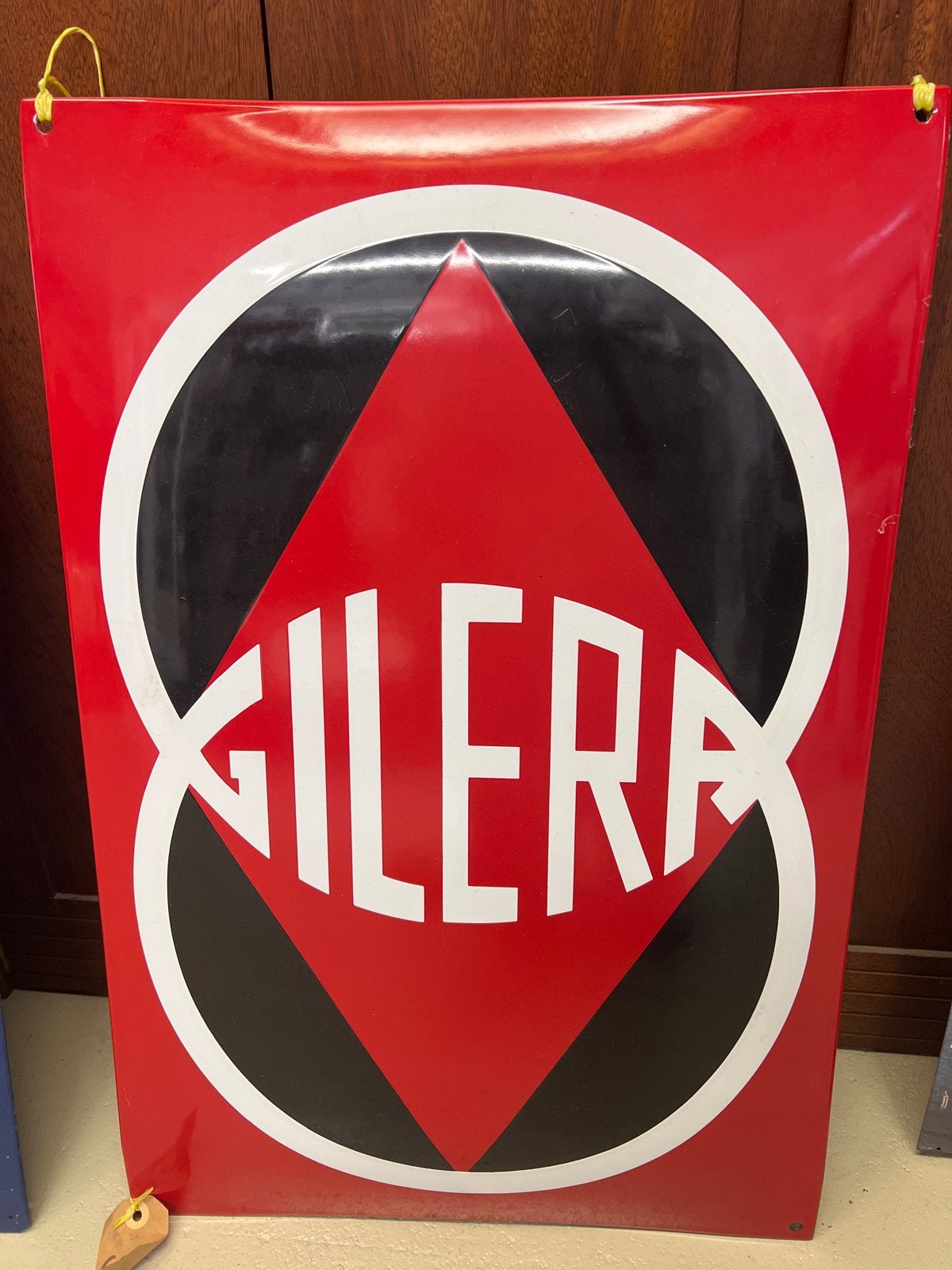 Vintage Gilera Emaille Reclamebord - Zeldzaam, Ophalen of Verzenden