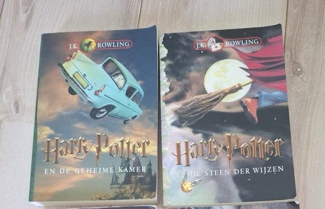 Harry Potter boeken, Deel 1, 2 en 4, €5/st, Ophalen of Verzenden, Gelezen