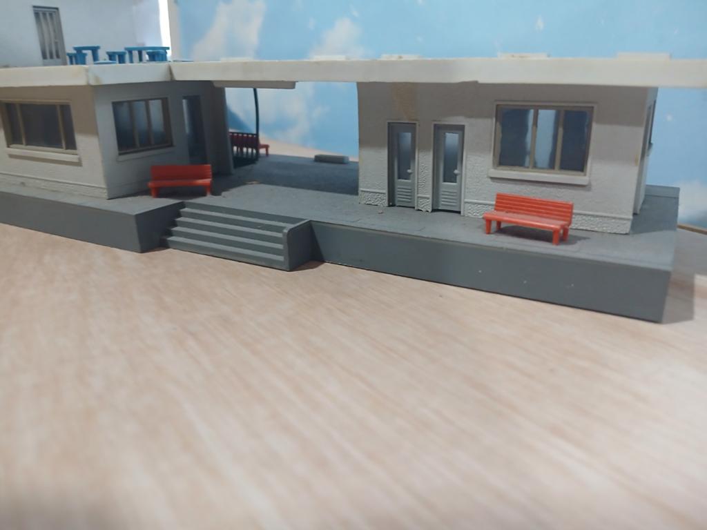 Groot HO Spoorbaan Station - Mooi Gebouw voor Modelbaan, Hobby en Vrije tijd, Ophalen of Verzenden