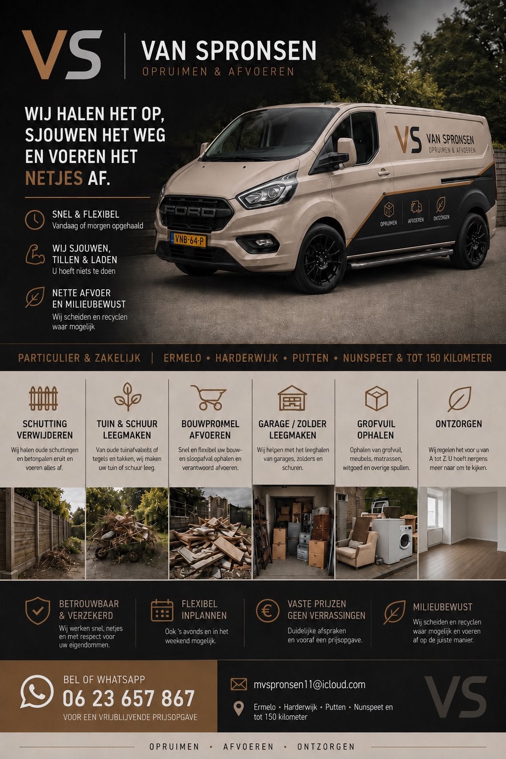 Grofvuil Ophalen & Afvoeren | Opruimservice | Ermelo e.o., 24-uursservice